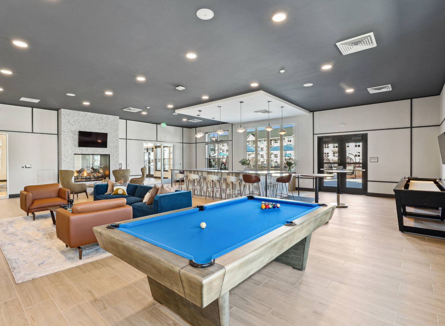 Alta Cosner pool table and shuffleboard